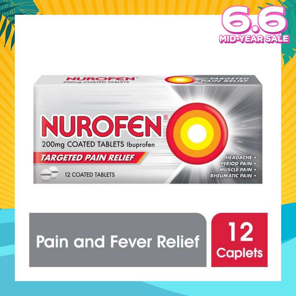Coated Tablet 200mg (Relief for Pain and Fever) 12s
