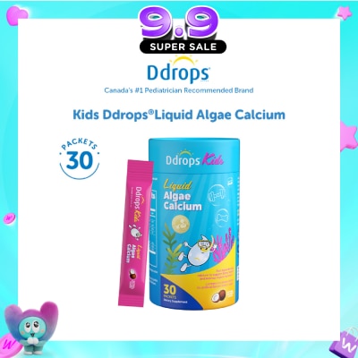 DDROPS - Kids Liquid Algae Calcium Supplement Sachet 30s image