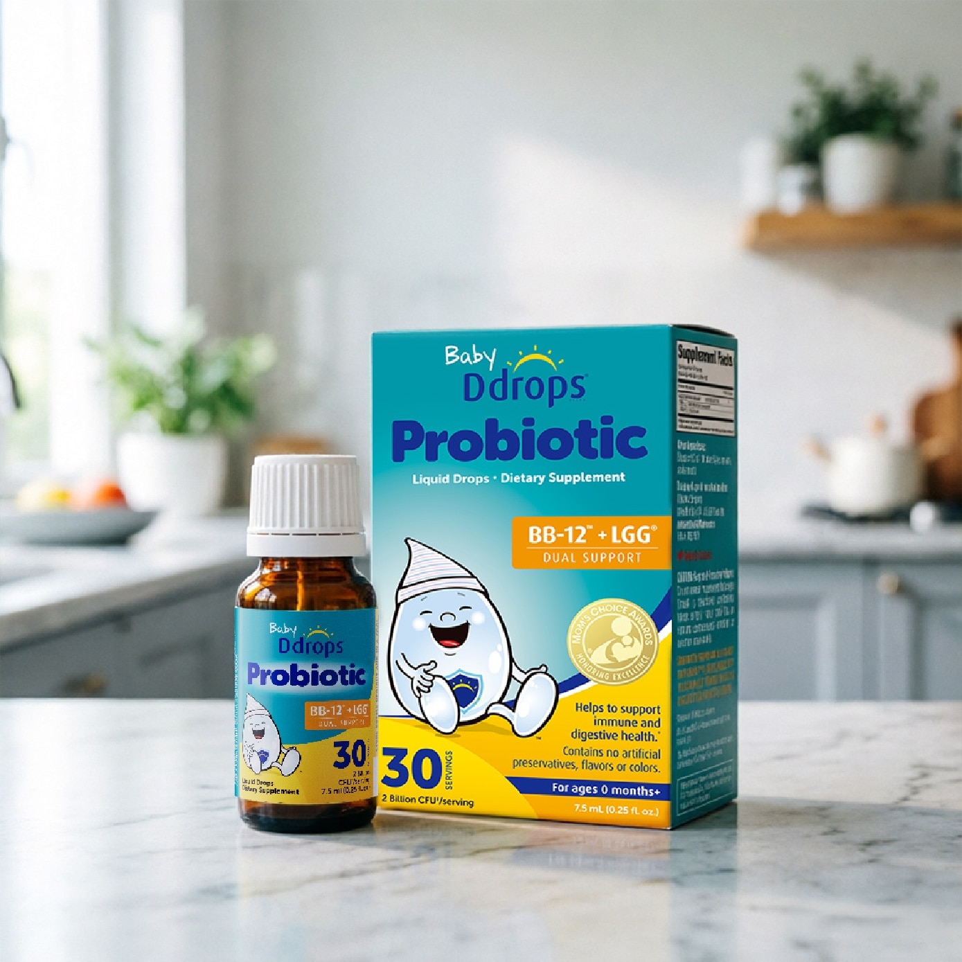 Kids Liquid Probiotic Supplement Bifidobacterium BB-12 + LGG 5ml