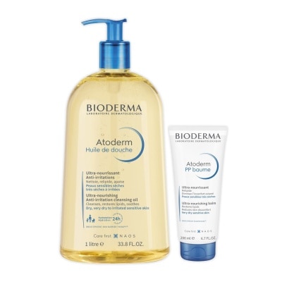 BIODERMA Atoderm Cleansing Shower Oil + Balm Bundle Set 1s