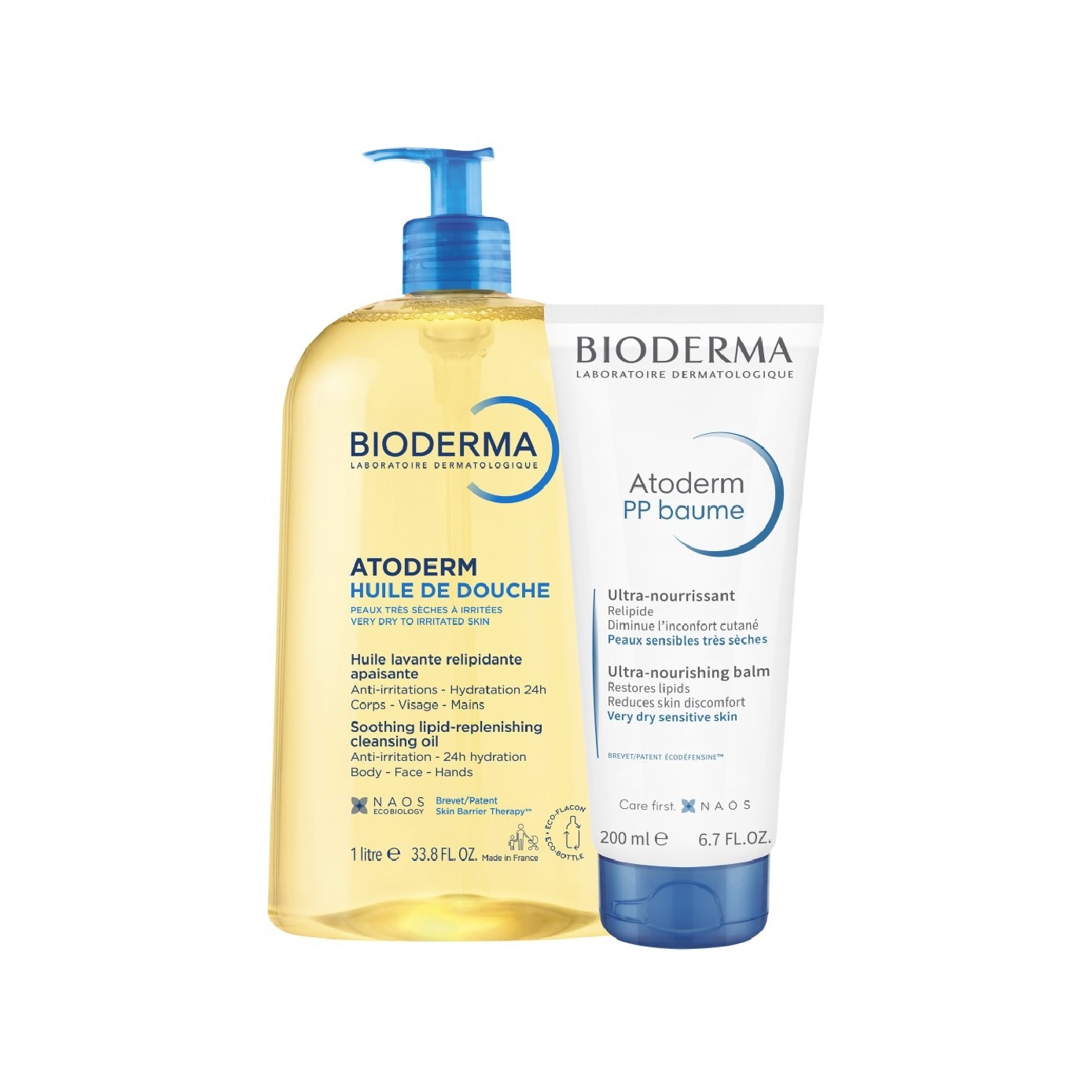 Atoderm Cleansing Shower Oil + Balm Bundle Set 1s
