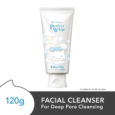 SENKA X CINNAMOROLL Limited Edition Perfect Whip White Clay Facial Cleanser 120g