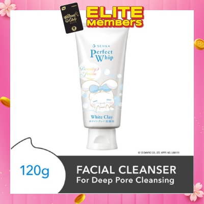 SENKA X CINNAMOROLL Limited Edition Perfect Whip White Clay Facial Cleanser 120g
