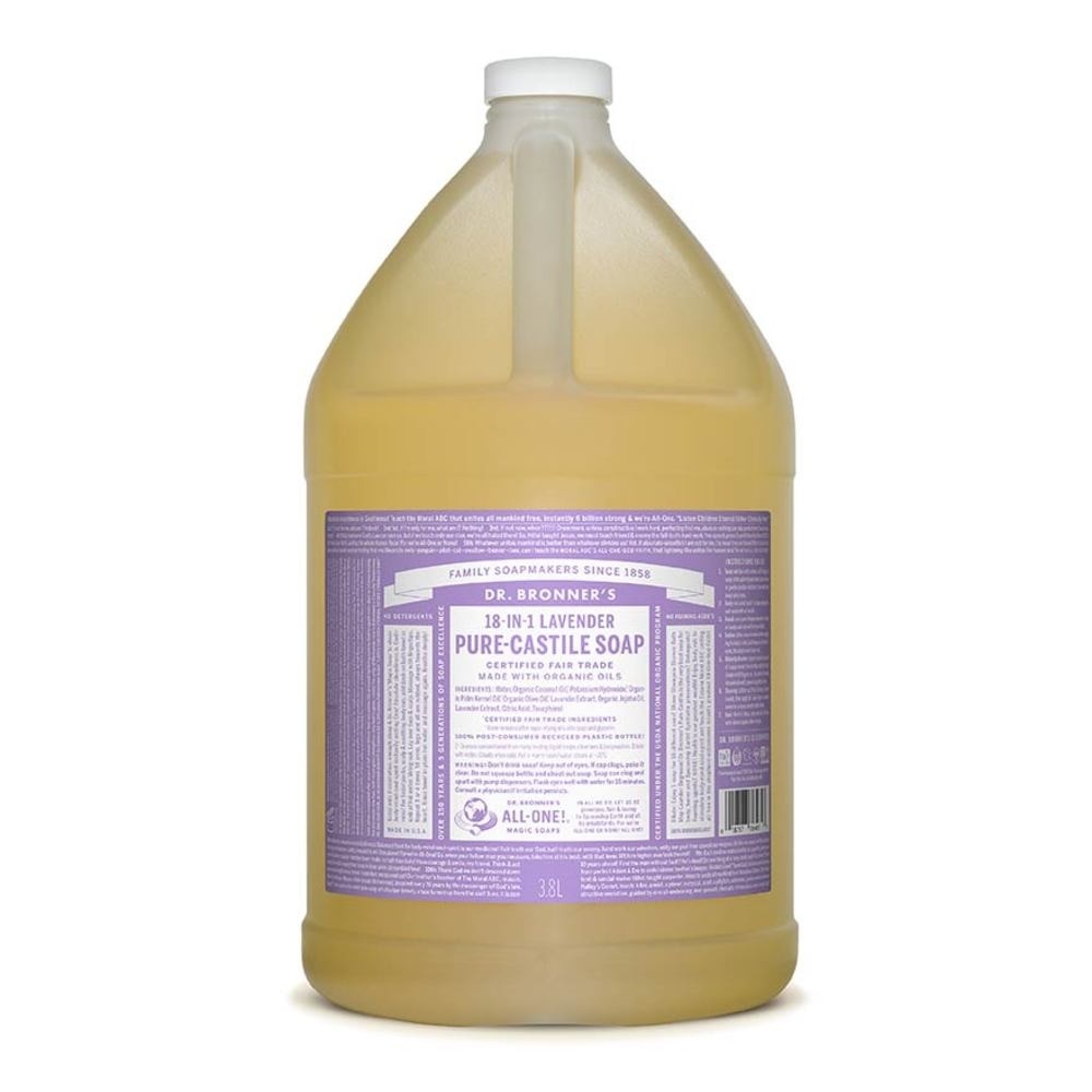 DR BRONNER'S Lavender Pure Castile Liquid Soap 1 Gallon