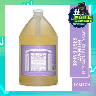 DR BRONNER'S DR BRONNER'S Lavender Pure Castile Liquid Soap 1 Gallon
