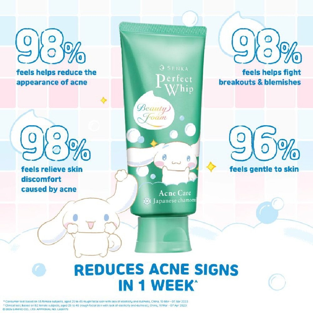 X CINNAMOROLL Limited Edition Perfect Whip Acne-Care Facial Cleanser 100g