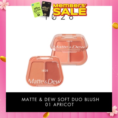 1028 Matte & Dew Soft Duo Blush 01 Apricot 5g