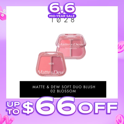 1028 - Matte & Dew Soft Duo Blush 02 Blossom 5g
