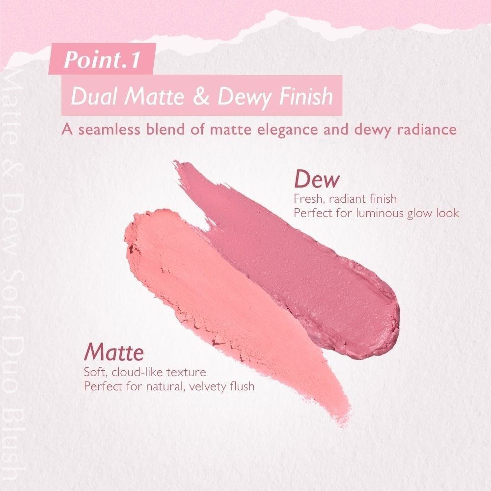 Matte & Dew Soft Duo Blush 03 Lilac 5g