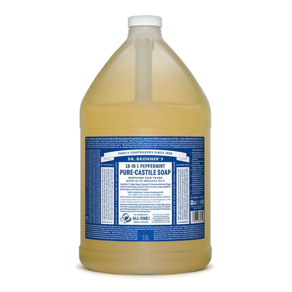 Peppermint Pure Castile Liquid Soap 1 Gallon