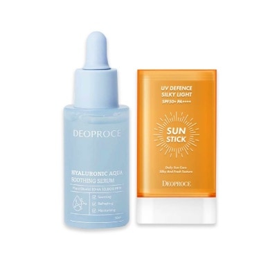 DEOPROCE UV Defence Sun Stick + Soothing Serum Bundle Set 1s