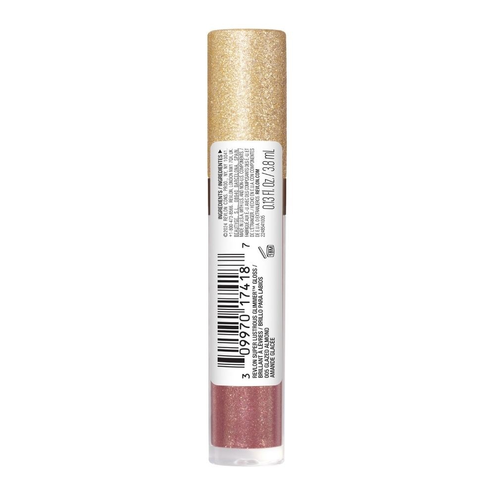 Super Lustrous™ Glimmer Gloss #005 Glazed Almond 1s