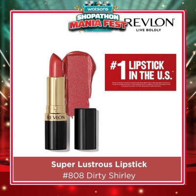 REVLON - Super Lustrous Lipstick #808 Dirty Shirley 1s