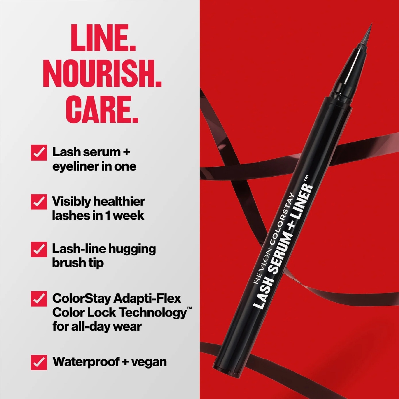 ColorStay Lash Serum + Liner™ Liquid Eyeliner #Black 1s image