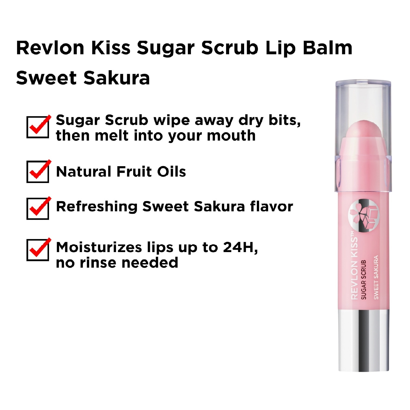 Kiss Sugar Scrub Lip Balm #115 Sweet Sakura 1s image