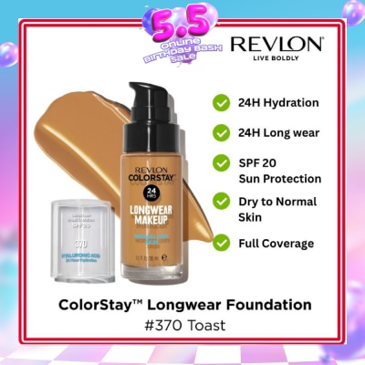 REVLON - ColorStay™ Longwear Makeup SPF 15 Foundation for Dry-Normal Skin #70 Toast 30ml