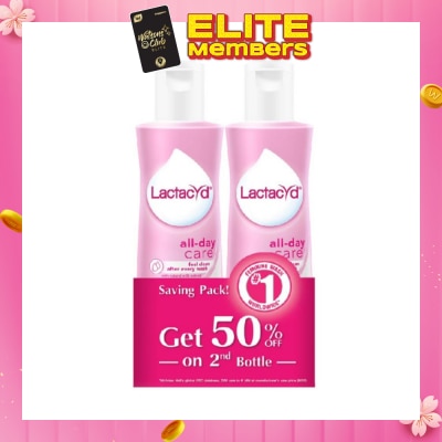 LACTACYD All Day Care with Natural Milk Extract Feminine Wash 250ml Twinpack