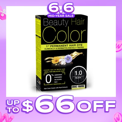 BEAUTY HAIR COLOR - Beauty Hair Color 1.0 Black 160ml