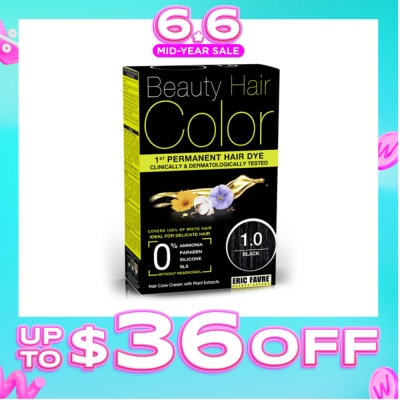 BEAUTY HAIR COLOR - Beauty Hair Color 1.0 Black 160ml