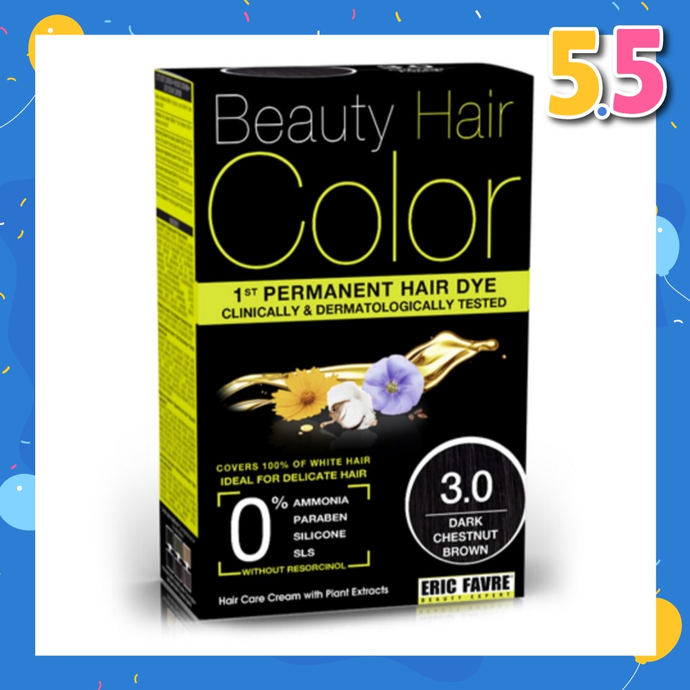 Beauty Hair Color 3.0 Dark Chestnut Brown 160ml