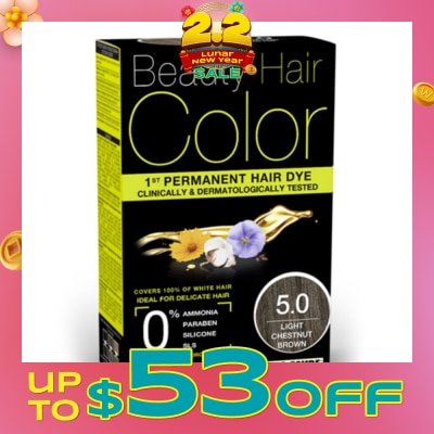 BEAUTY HAIR COLOR Beauty Hair Color 5.0 light Chestnut Brown 160ml