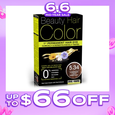 BEAUTY HAIR COLOR - Beauty Hair Color 5.34 Luminous Light Chestnut 160ml