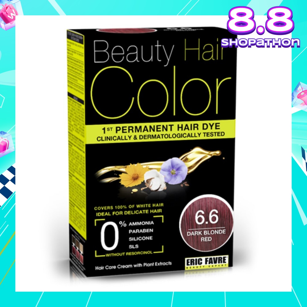 Beauty Hair Color 6.6 Dark  Blonde red 160ml