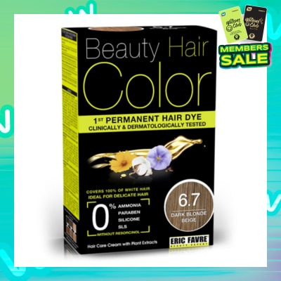 BEAUTY HAIR COLOR Beauty Hair Color 6.7 Dark  Blonde Beige 160ml