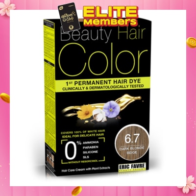 BEAUTY HAIR COLOR Beauty Hair Color 6.7 Dark  Blonde Beige 160ml