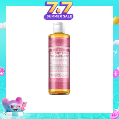 DR BRONNER'S - 18-In-1 Cherry Blossom Pure-Castile Organic Liquid Soap 237ml