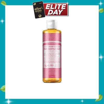 DR BRONNER'S 18 In 1 Cherry Blossom Pure Castile Organic Liquid Soap 237ml image