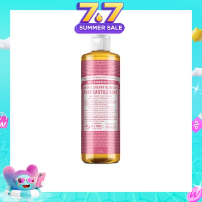 DR BRONNER'S - 18-In-1 Cherry Blossom Pure-Castile Organic Liquid Soap 473ml