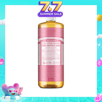 DR BRONNER'S - 18-In-1 Cherry Blossom Pure-Castile Organic Liquid Soap 946ml