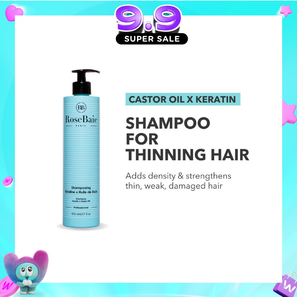 Castor Oil X Keratin Shampoo For Thinning Hair 500ml (Expiry: Jun`2027) image