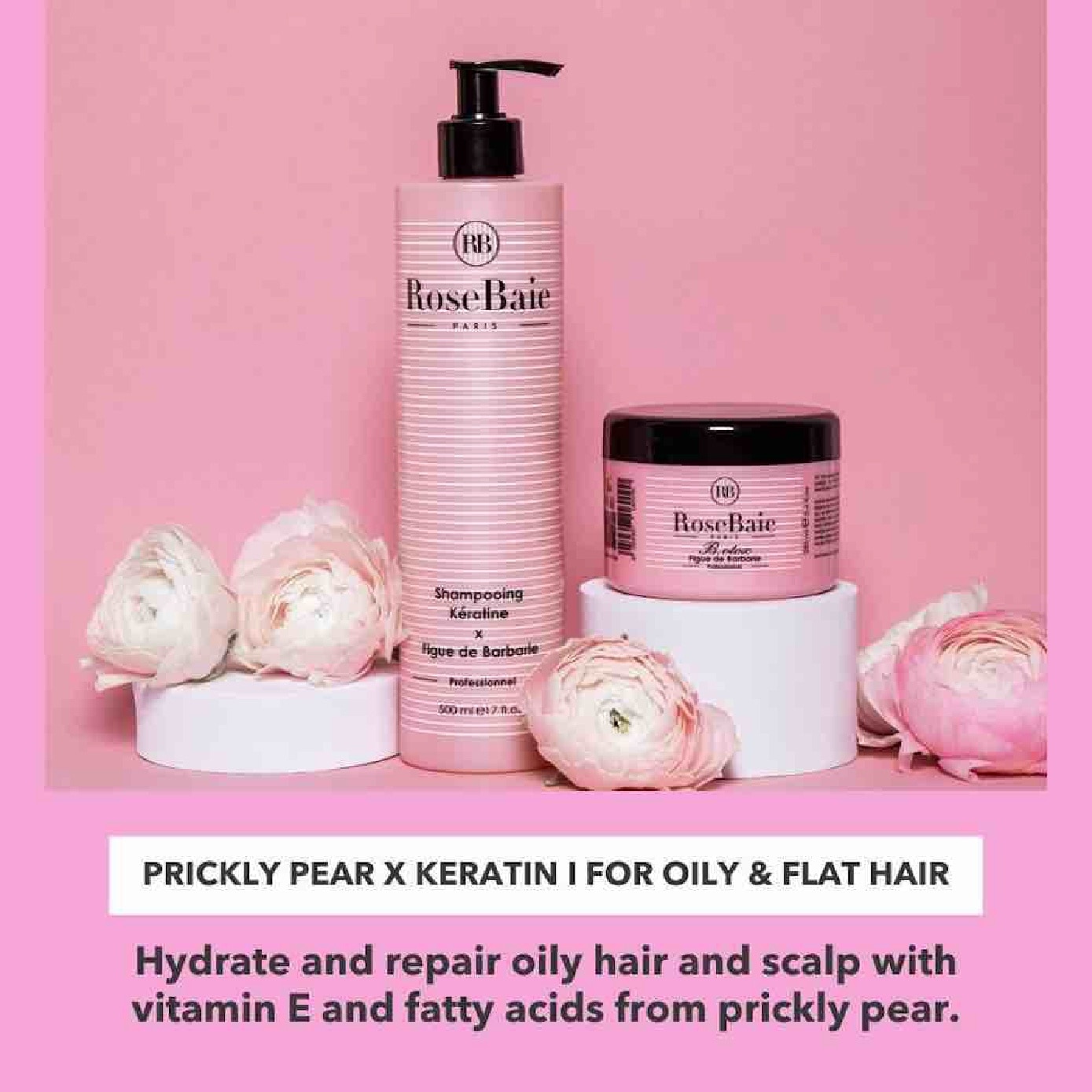 Prickly Pear X Keratin Shampoo For Oily & Flat Hair 500ml