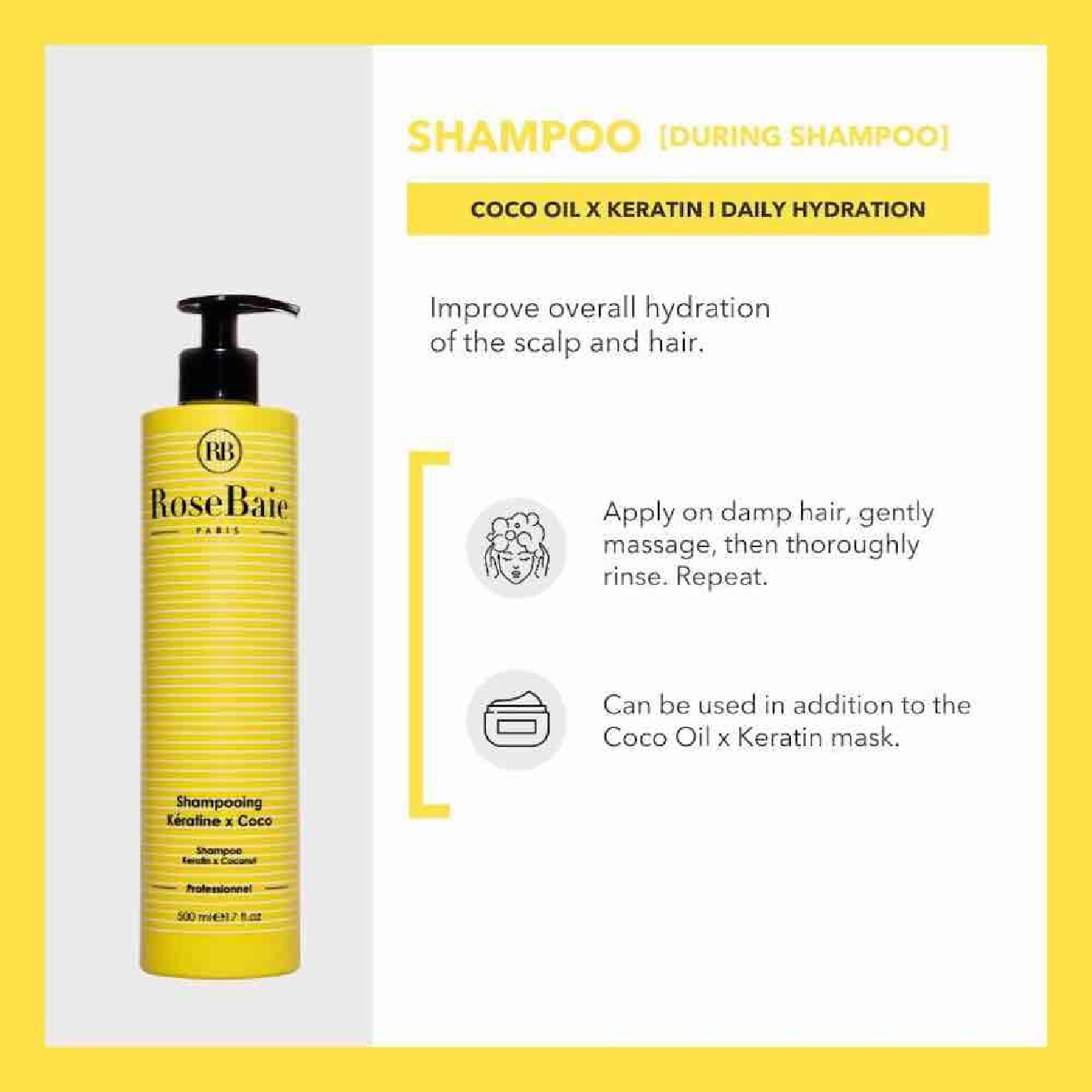 Coco Oil X Keratin Daily Hydration Shampoo 500ml