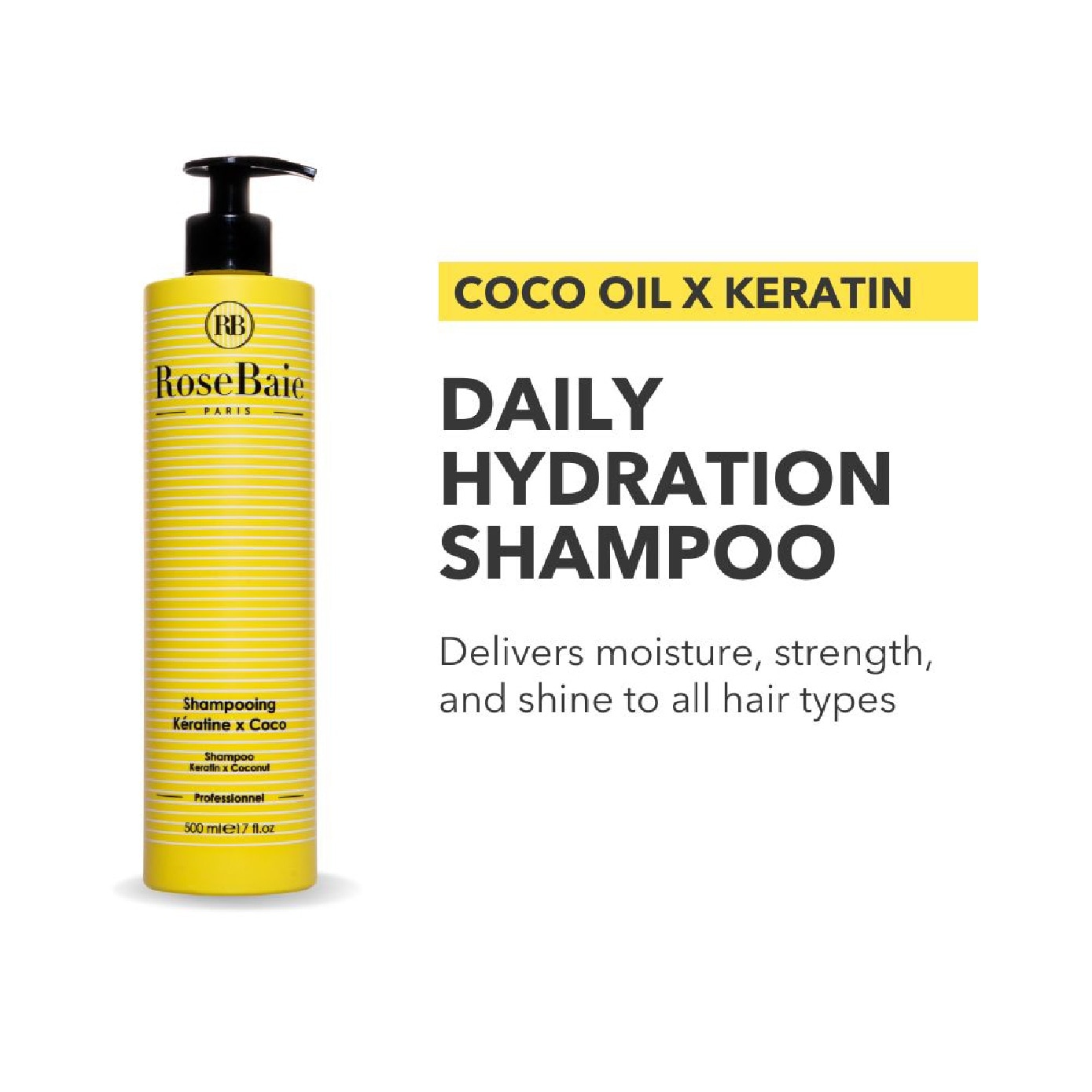 Coco Oil X Keratin Daily Hydration Shampoo 500ml