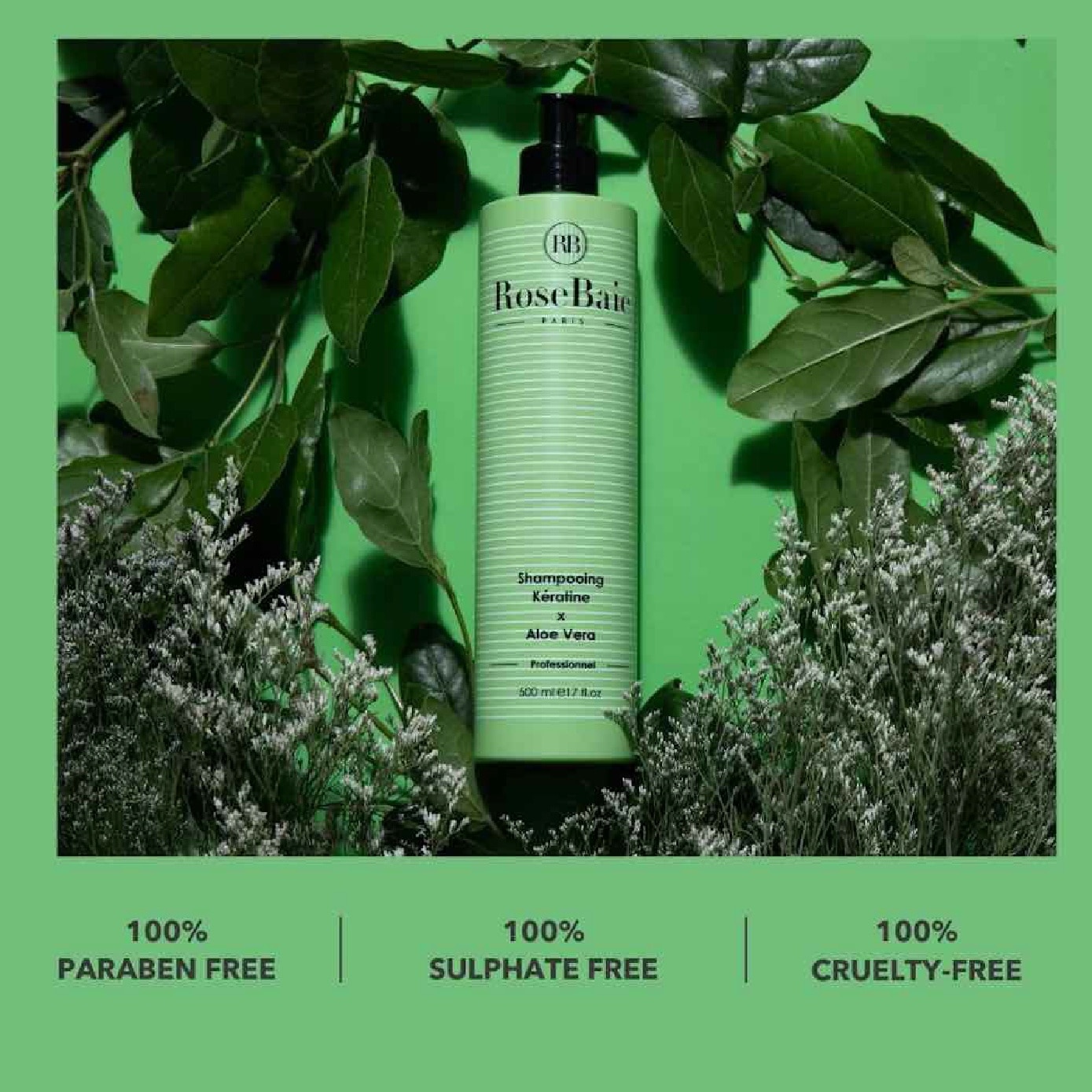 Aloe Vera X Keratin Soothe & Calm Irritation Shampoo 500ml