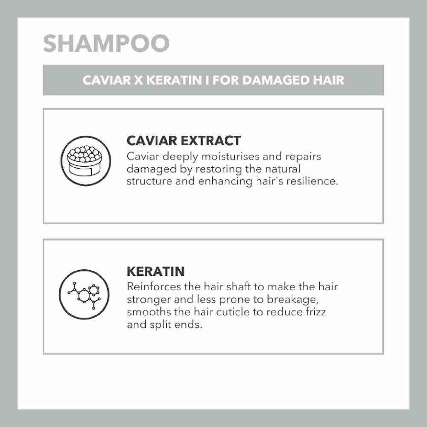 Caviar X Keratin Intensive Rejuvenate Shampoo 500ml