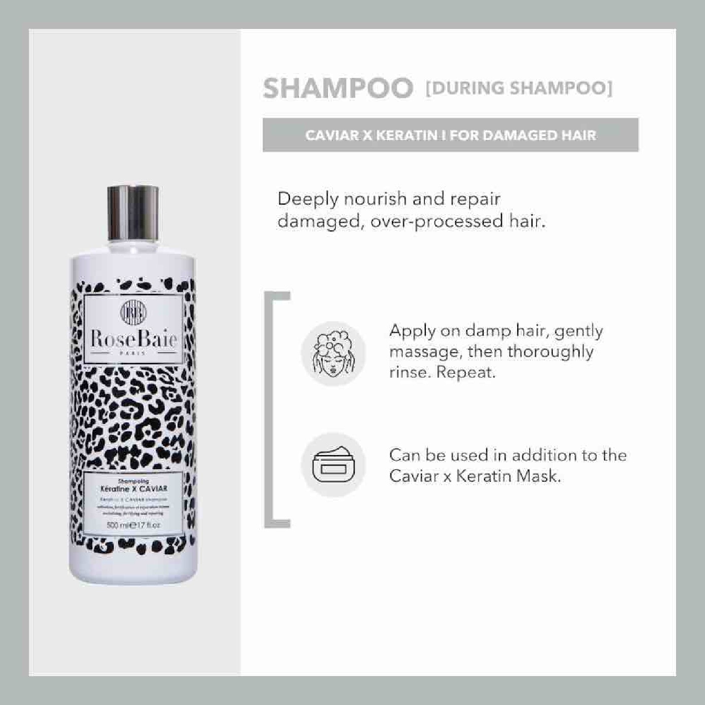 Caviar X Keratin Intensive Rejuvenate Shampoo 500ml