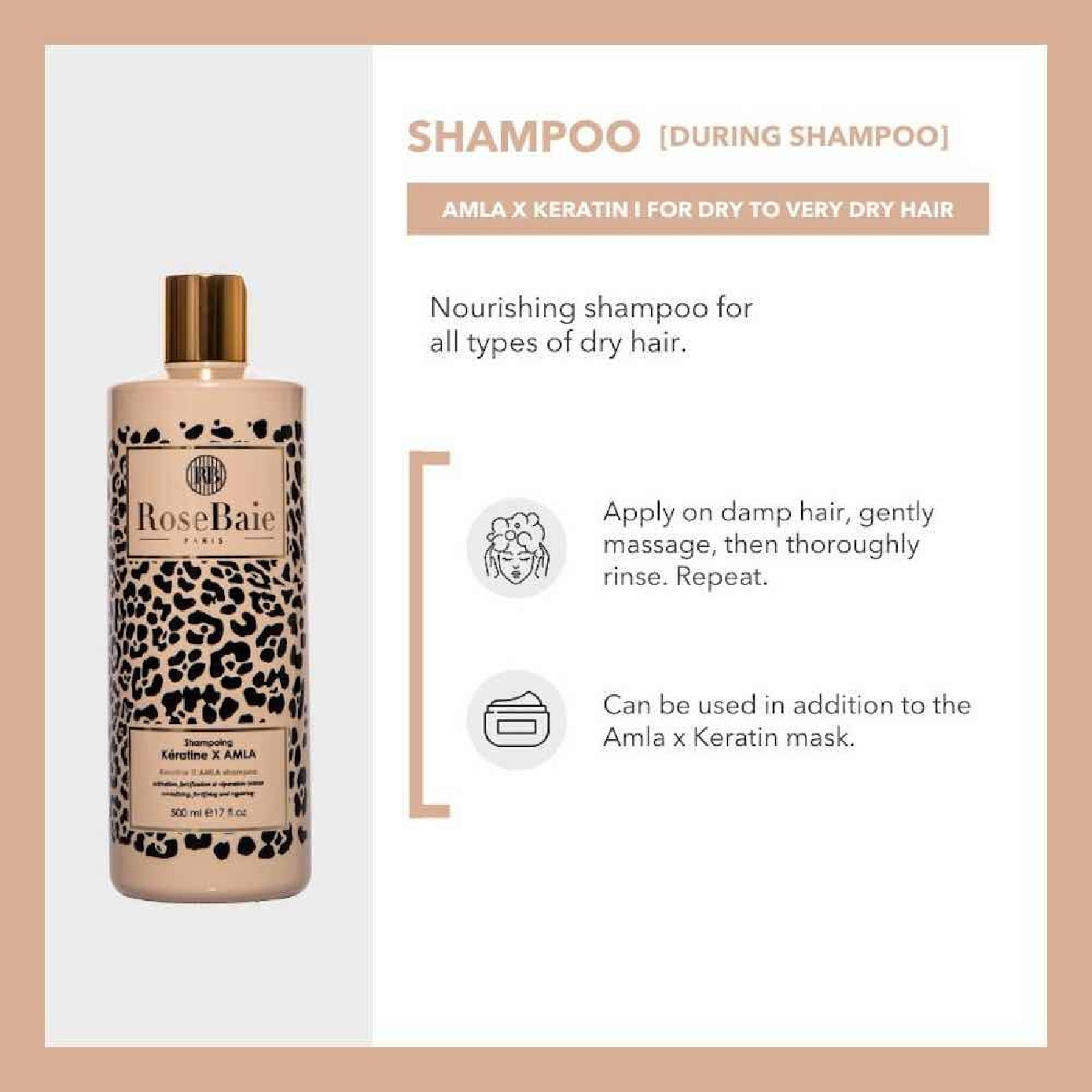 Amla X Keratin Shampoo (For Dull & Dry Hair) 500ml