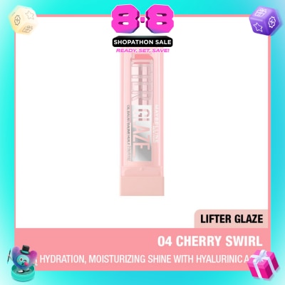 MAYBELLINE - Lifter Glaze Tinted Lip Balm 04 Cherry Swirl 19g
