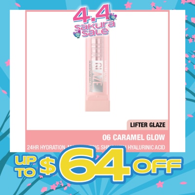 MAYBELLINE - Lifter Glaze Tinted Lip Balm 06 Caramel Glow 19g