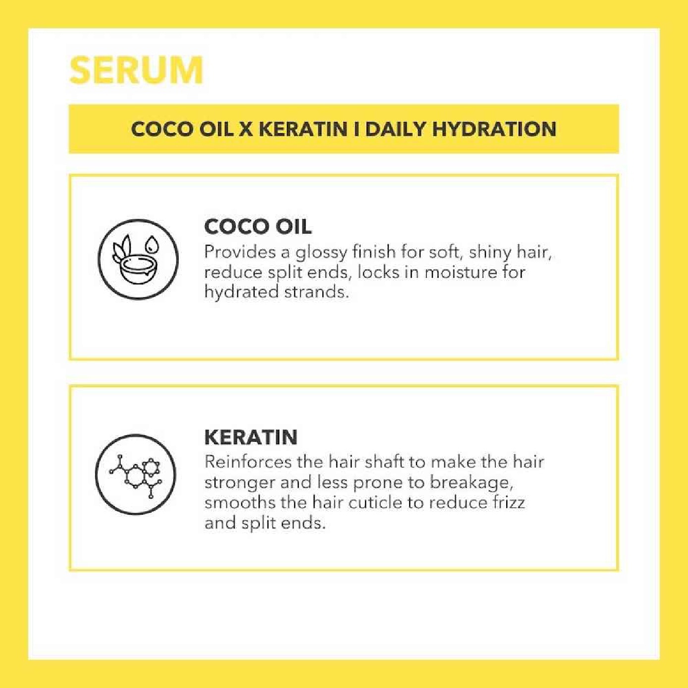 Coco Oil X Keratin Intensive Hydration Hair Serum 100ml