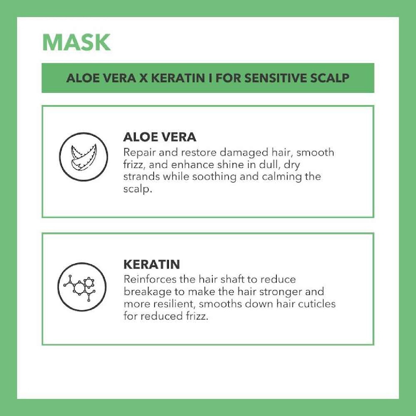 Aloe Vera X Keratin Nourishing Hair Mask 500ml