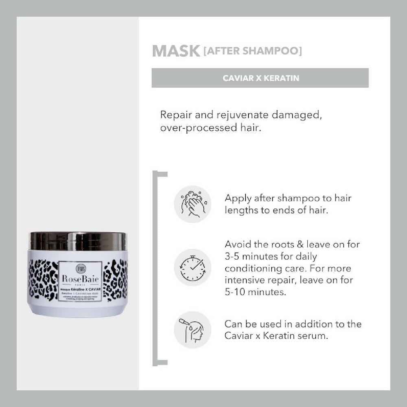 Caviar X Keratin Repairing Hair Mask 500ml