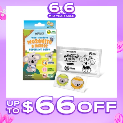 WATSONS - High Strength Mosquito & Insect Repellent Patch 24s