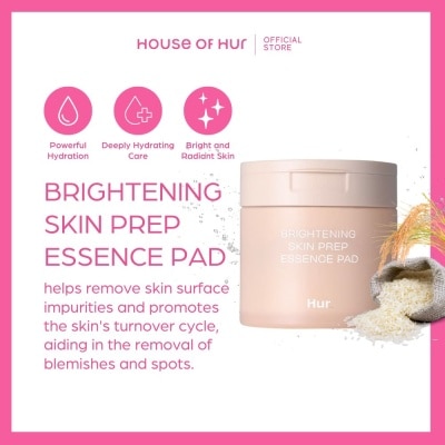 HOUSE OF HUR Brightening Skin Prep Essence Pad 70s
