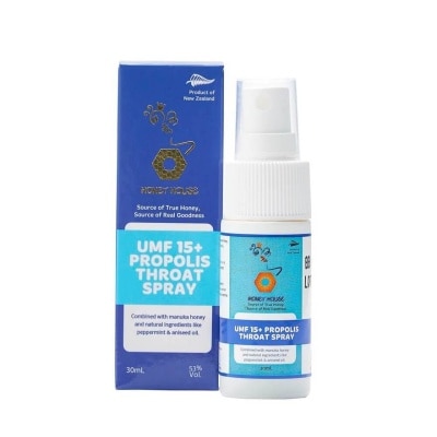 HONEY HOUSE UMF 15+ Manuka & Propolis Throatspray 15ml