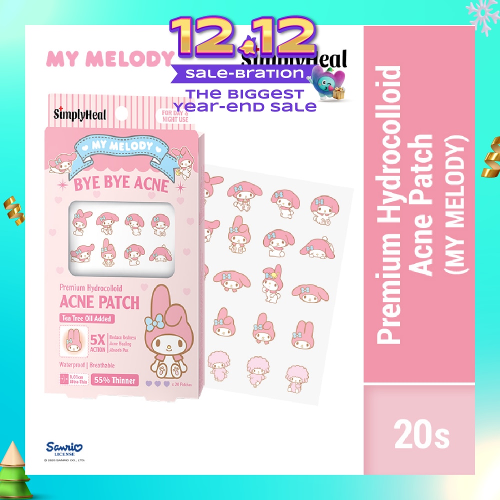 My Melody Day & Night Premium Hydrocolloid Acne Patch 20s